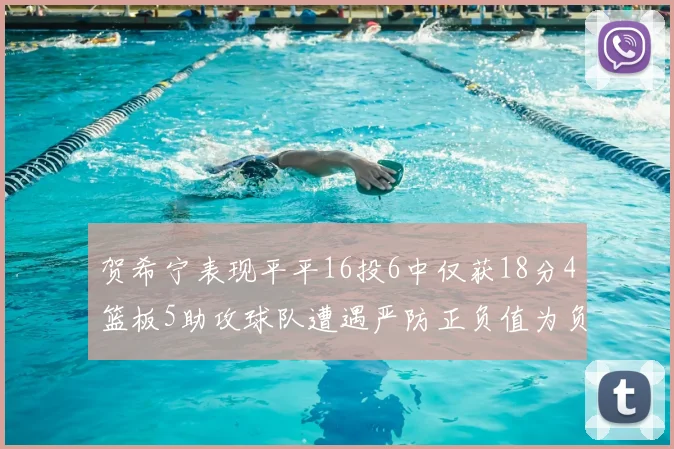 贺希宁表现平平16投6中仅获18分4篮板5助攻球队遭遇严防正负值为负7