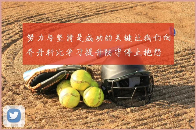 努力与坚持是成功的关键让我们向乔丹科比学习提升防守停止抱怨